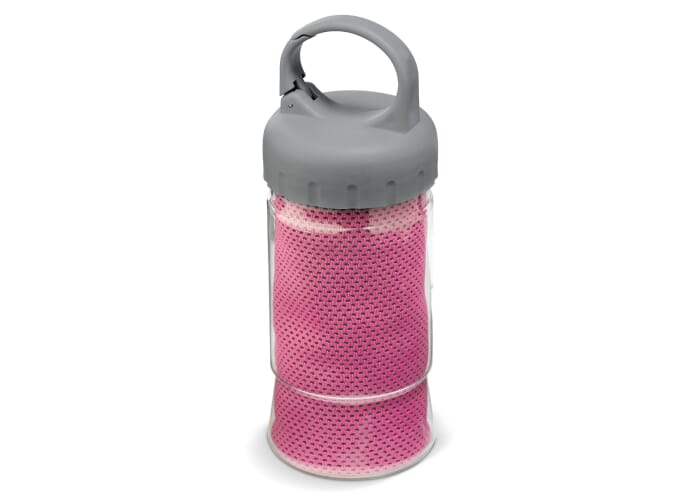 Serviette publicitaire de fitness Rose foncé